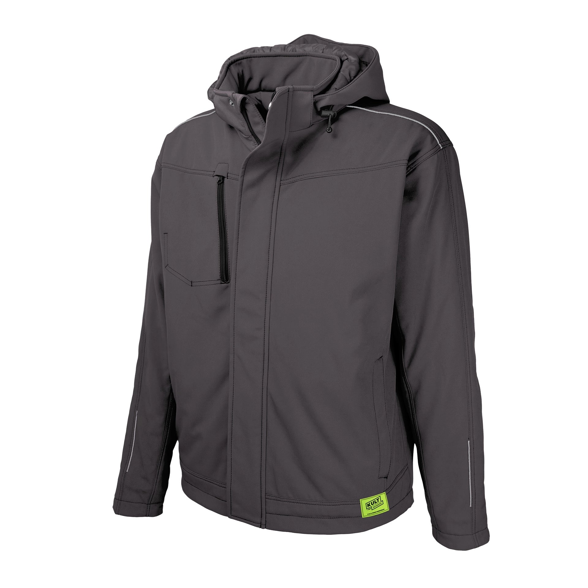 TMG Kult Worker Softshell winter jacket grey - KW-230050_Winterjacke_anthrazit_halbvorne_1920x1920